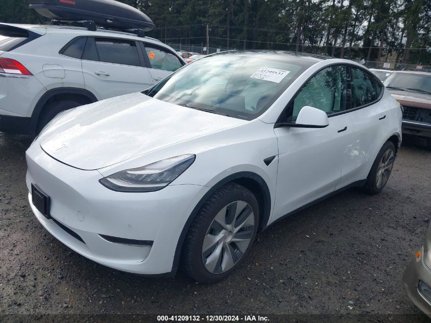 2020 Tesla Model Y Long Range Dual Motor All-Wheel Drive VIN: 5YJYGDEE3LF051671 Lot: 41209132