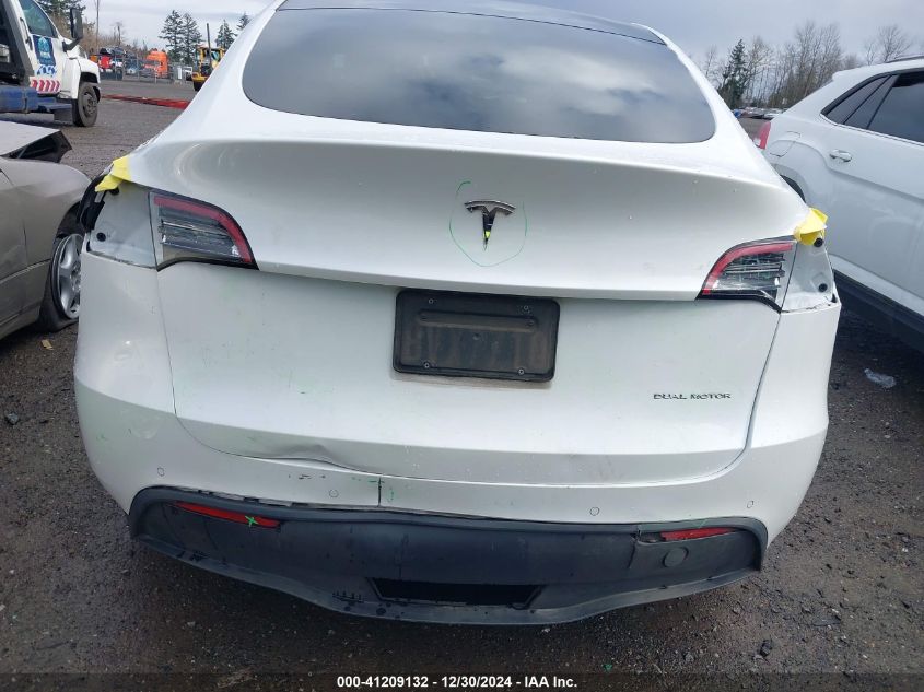 2020 Tesla Model Y Long Range Dual Motor All-Wheel Drive VIN: 5YJYGDEE3LF051671 Lot: 41209132