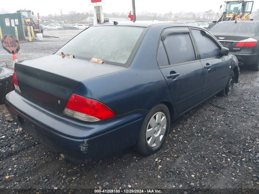 2002 Mitsubishi Lancer Es VIN: JA3AJ26EX2U021920 Lot: 41209180