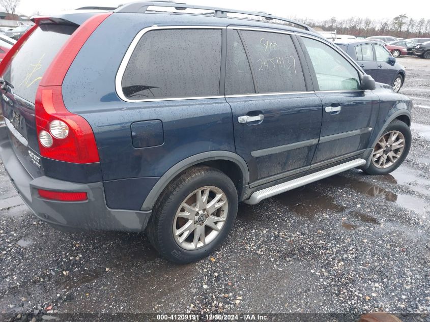 2004 Volvo Xc90 T6 VIN: YV1CZ91H541050463 Lot: 41209191