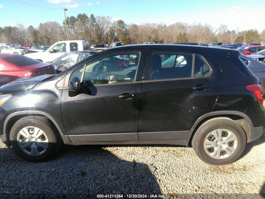 2017 Chevrolet Trax Ls VIN: 3GNCJKSB9HL287249 Lot: 41211264