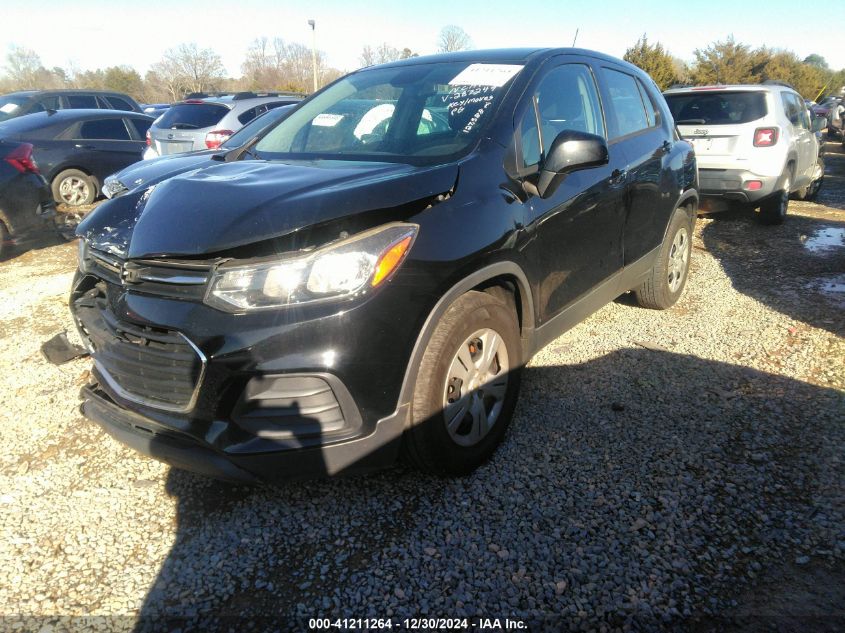 2017 Chevrolet Trax Ls VIN: 3GNCJKSB9HL287249 Lot: 41211264