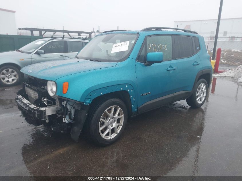 2019 Jeep Renegade Latitude Fwd VIN: ZACNJABB6KPK87670 Lot: 41211705