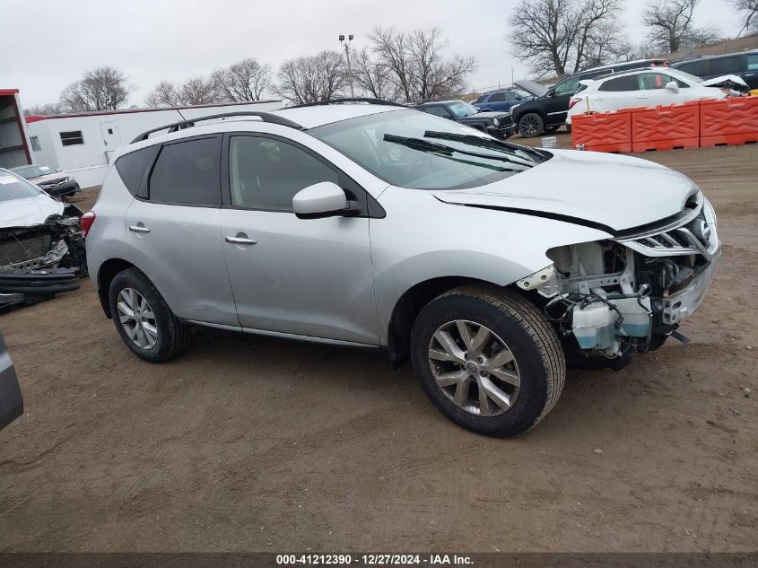 2013 Nissan Murano Sv VIN: JN8AZ1MW1DW304086 Lot: 41212390