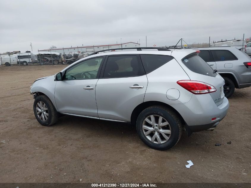 2013 Nissan Murano Sv VIN: JN8AZ1MW1DW304086 Lot: 41212390