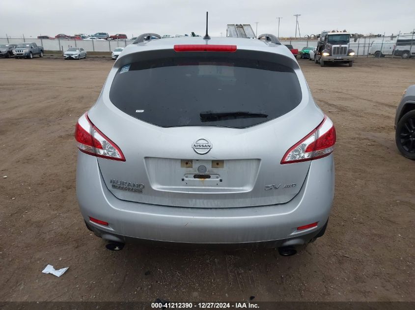 2013 Nissan Murano Sv VIN: JN8AZ1MW1DW304086 Lot: 41212390