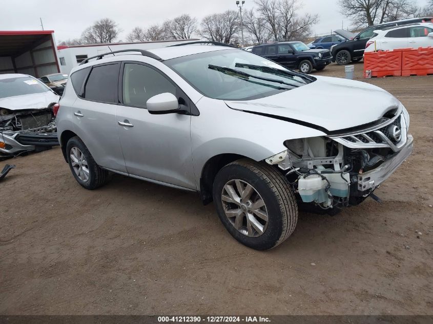 2013 Nissan Murano Sv VIN: JN8AZ1MW1DW304086 Lot: 41212390