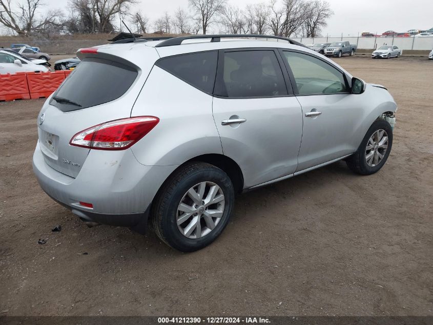 2013 Nissan Murano Sv VIN: JN8AZ1MW1DW304086 Lot: 41212390