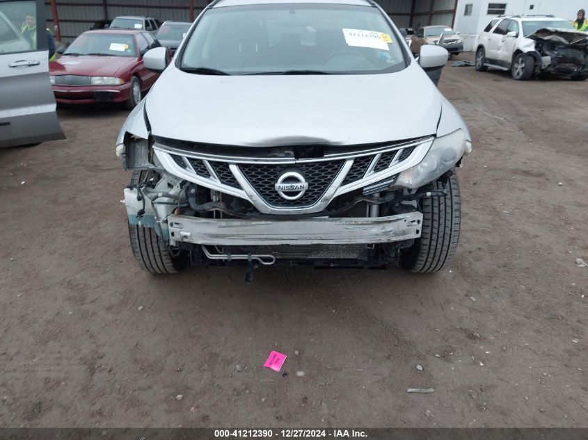 2013 Nissan Murano Sv VIN: JN8AZ1MW1DW304086 Lot: 41212390