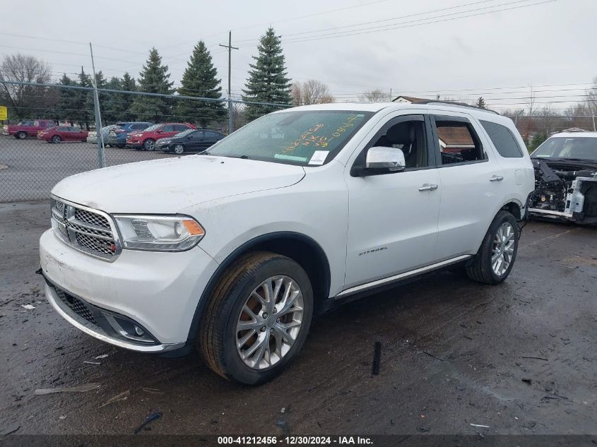 2014 Dodge Durango Citadel VIN: 1C4RDJEG0EC476018 Lot: 41212456