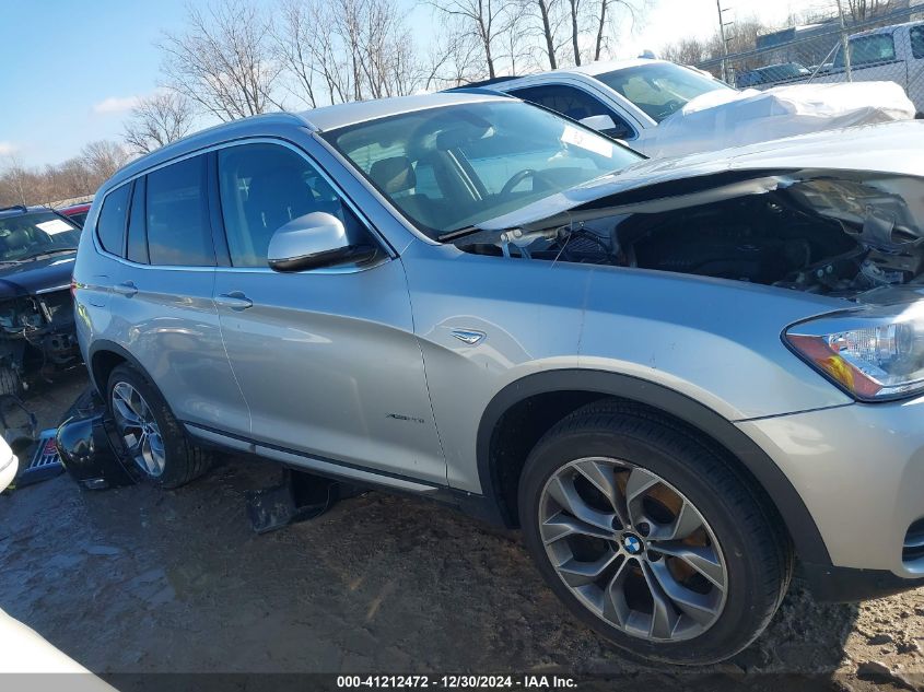 2015 BMW X3 xDrive28I VIN: 5UXWX9C50F0D49865 Lot: 41212472