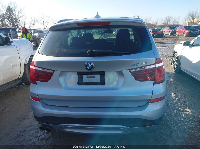 2015 BMW X3 xDrive28I VIN: 5UXWX9C50F0D49865 Lot: 41212472