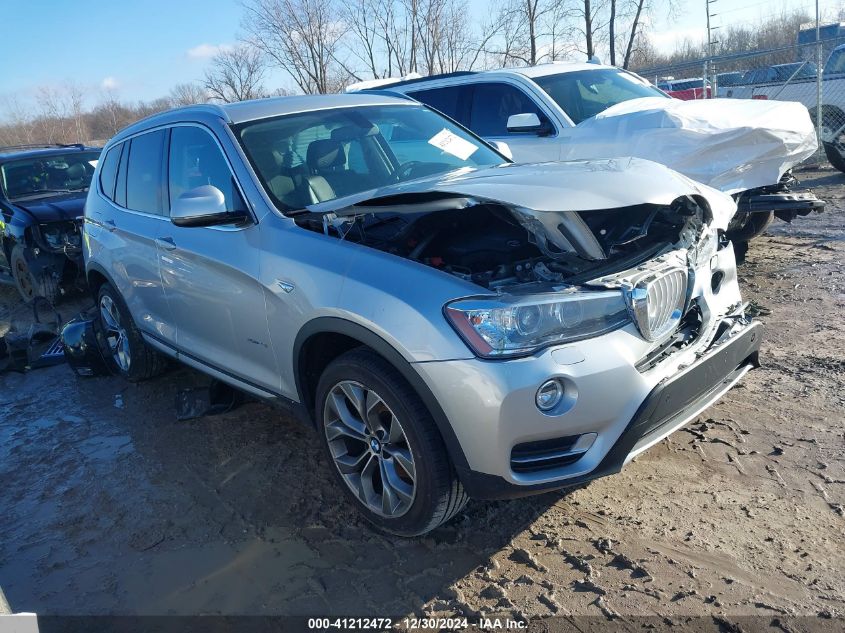 2015 BMW X3 xDrive28I VIN: 5UXWX9C50F0D49865 Lot: 41212472