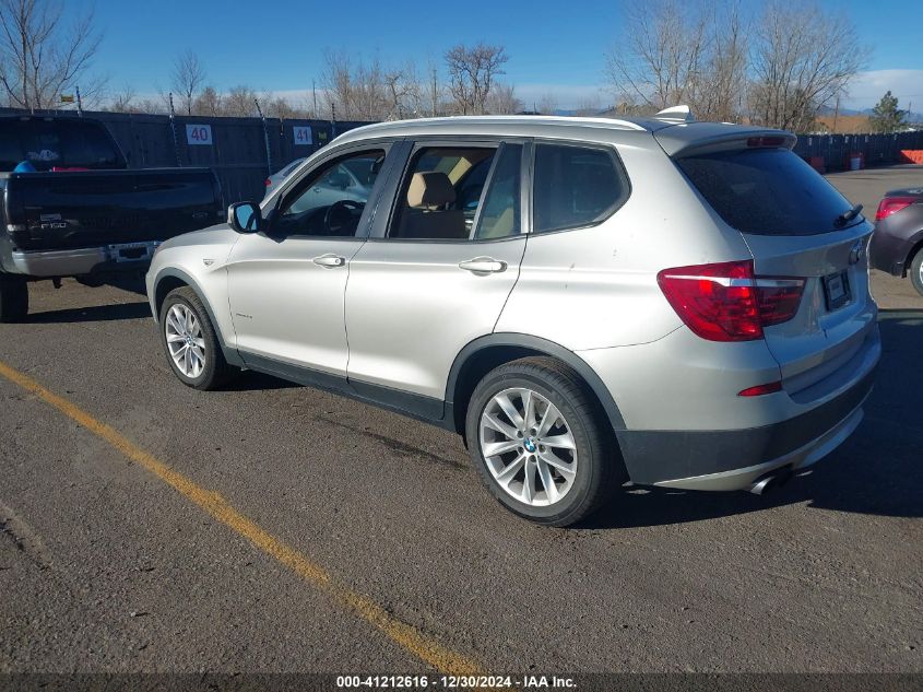 2013 BMW X3 xDrive28I VIN: 5UXWX9C50D0D01232 Lot: 41212616