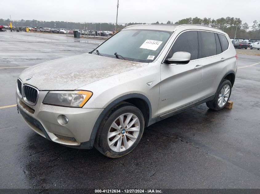 2013 BMW X3 xDrive28I VIN: 5UXWX9C58D0A13104 Lot: 41212634