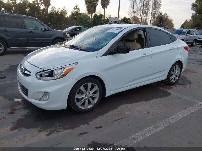 2014 Hyundai Accent Gls VIN: KMHCU4AE8EU747926 Lot: 41212680