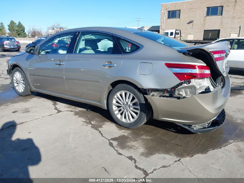 2015 Toyota Avalon Hybrid/Prem/Tour/Ltd VIN: 4T1BD1EB7FU037346 Lot: 41212829