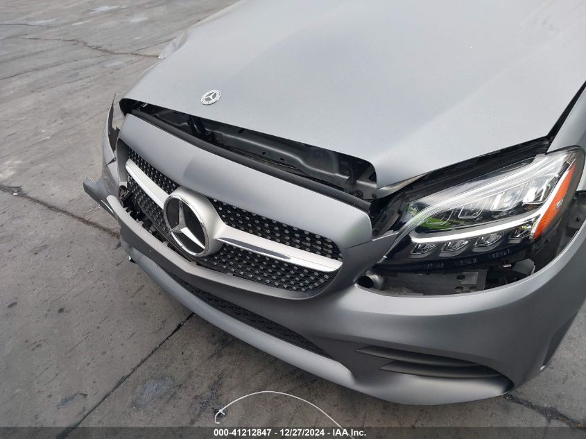 2020 Mercedes-Benz C 300 VIN: W1KWJ8DBXLG019481 Lot: 41212847