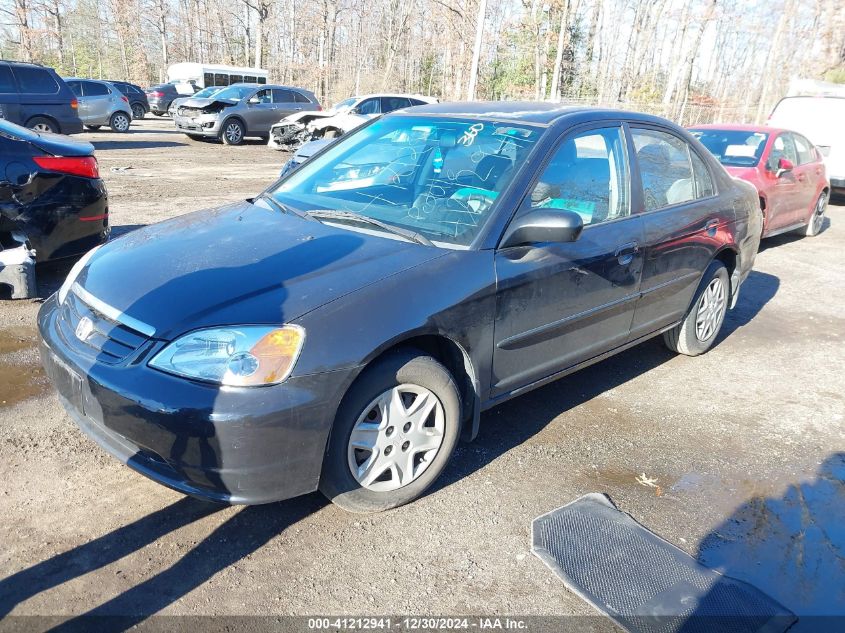 2003 Honda Civic Lx VIN: 2HGES16553H554029 Lot: 41212941