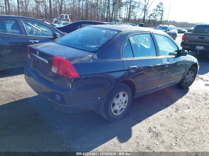 2003 Honda Civic Lx VIN: 2HGES16553H554029 Lot: 41212941