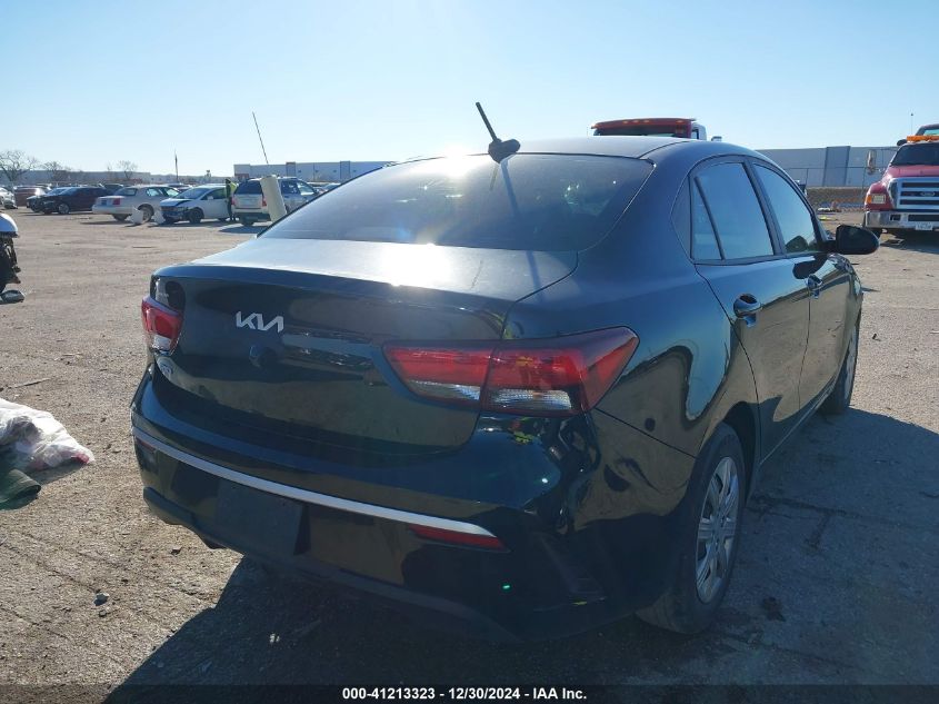 2022 Kia Rio Lx VIN: 3KPA24AD7NE487039 Lot: 41213323