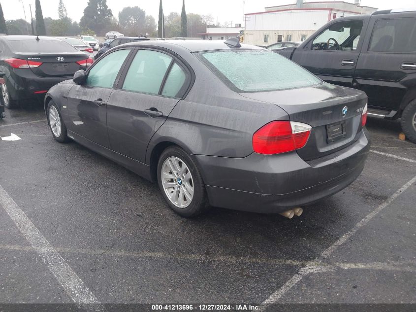 2007 BMW 328I VIN: WBAVC535X7FZ73036 Lot: 41213696