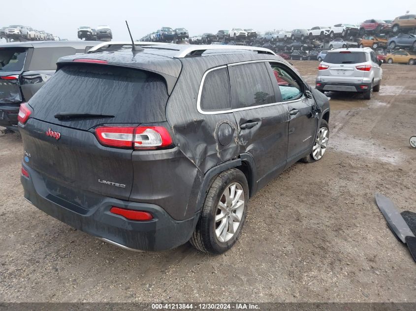 2016 Jeep Cherokee Limited VIN: 1C4PJMDB3GW206225 Lot: 41213844