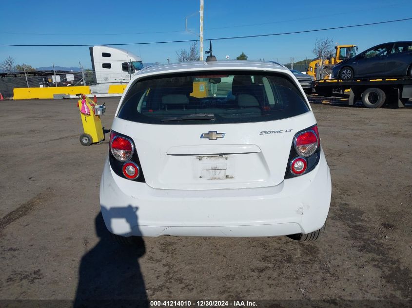 2016 Chevrolet Sonic Lt Auto VIN: 1G1JC6SG2G4105997 Lot: 41214010