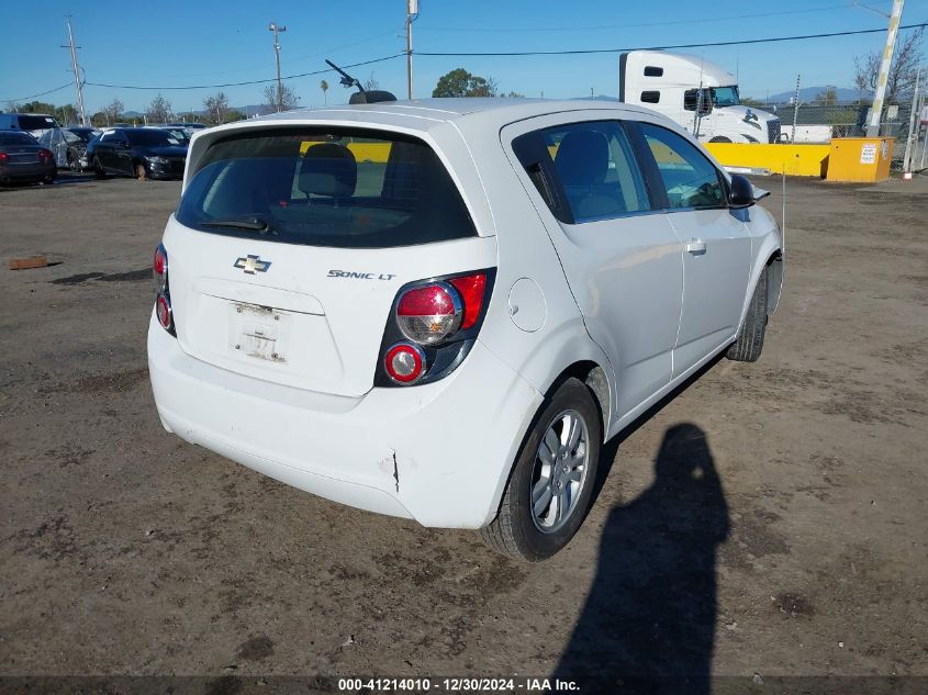 2016 Chevrolet Sonic Lt Auto VIN: 1G1JC6SG2G4105997 Lot: 41214010