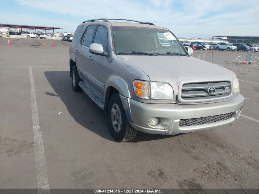 2002 Toyota Sequoia Sr5 VIN: 5TDZT34AX2S086579 Lot: 41214015