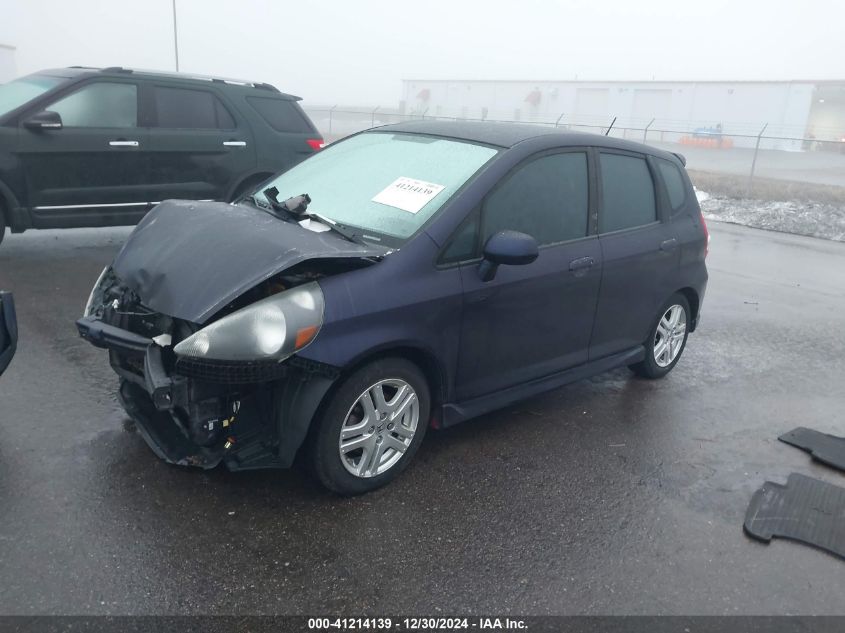 2008 Honda Fit Sport VIN: JHMGD38608S036542 Lot: 41214139