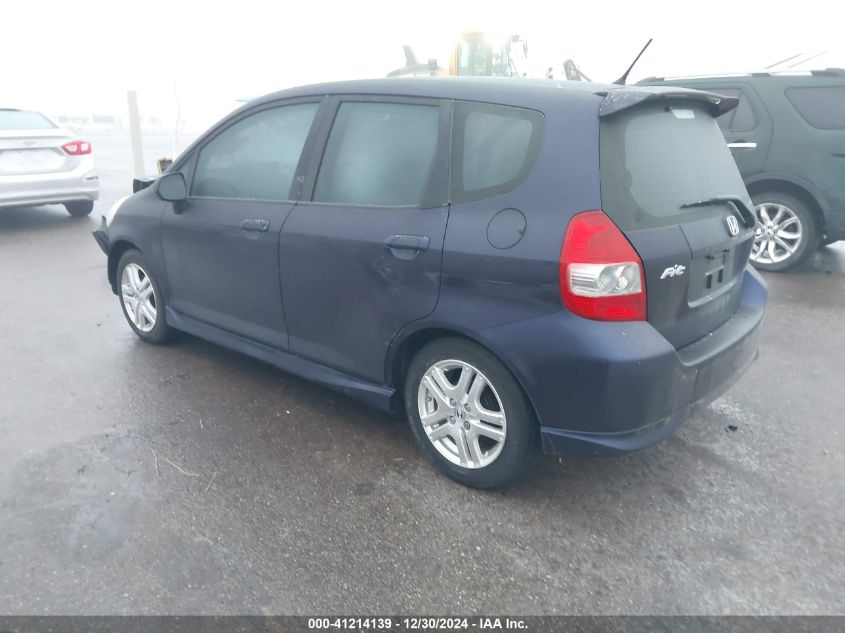 2008 Honda Fit Sport VIN: JHMGD38608S036542 Lot: 41214139