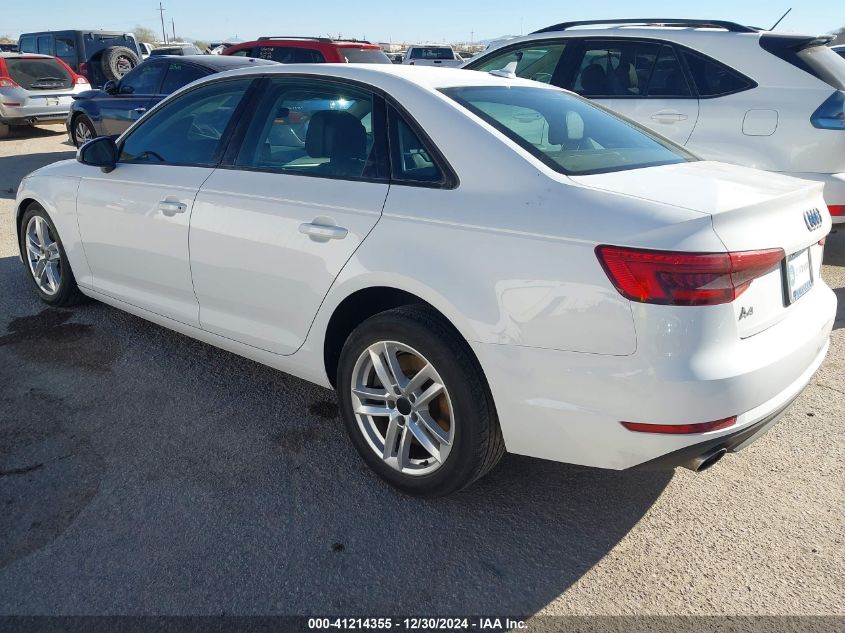 2017 Audi A4 2.0T Premium VIN: WAUGNAF46HN025979 Lot: 41214355