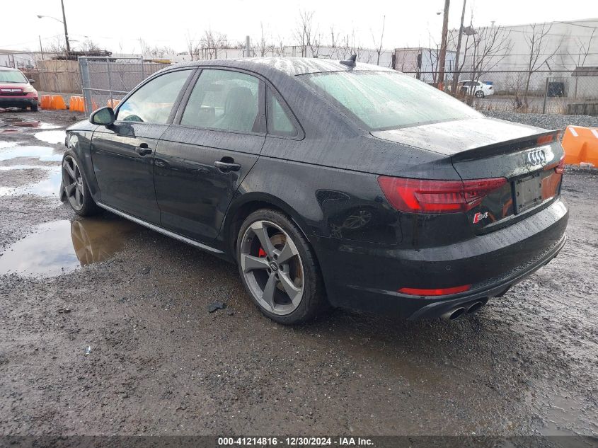 2019 Audi S4 3.0T Premium VIN: WAUB4AF45KA096103 Lot: 41214816