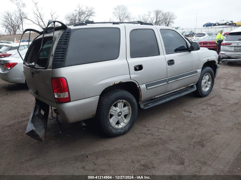 2004 Chevrolet Tahoe Ls VIN: 1GNEK13Z94J205954 Lot: 41214954