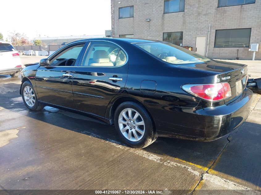 2003 Lexus Es 300 VIN: JTHBF30G330128662 Lot: 41215067