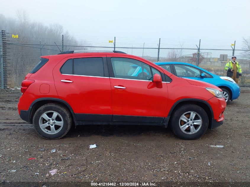 2018 Chevrolet Trax 1Lt VIN: 3GNCJLSB2JL274693 Lot: 41215462