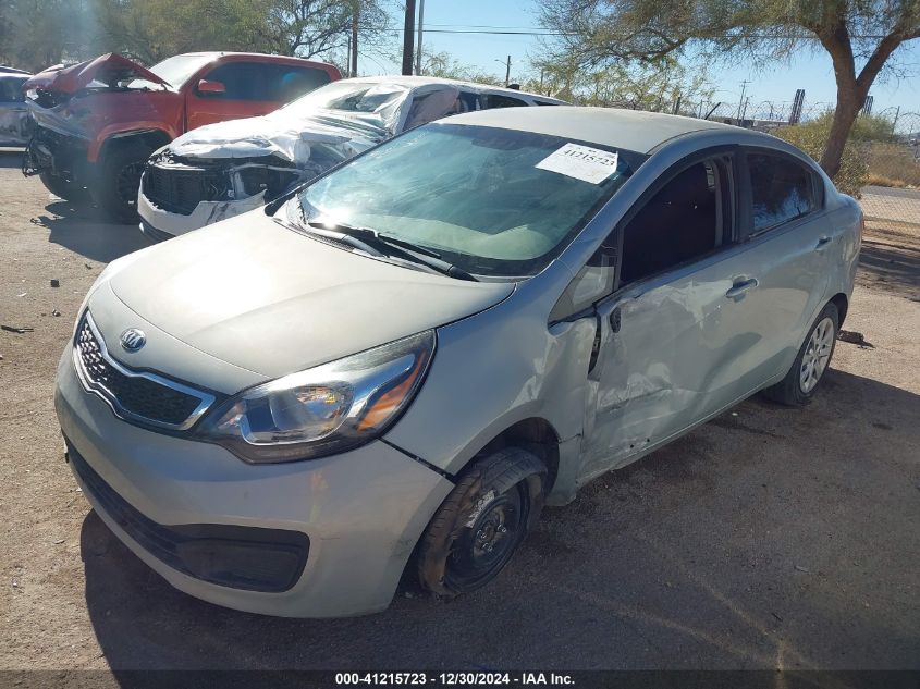 2013 Kia Rio Ex/Sx VIN: KNADN4A3XD6193504 Lot: 41215723