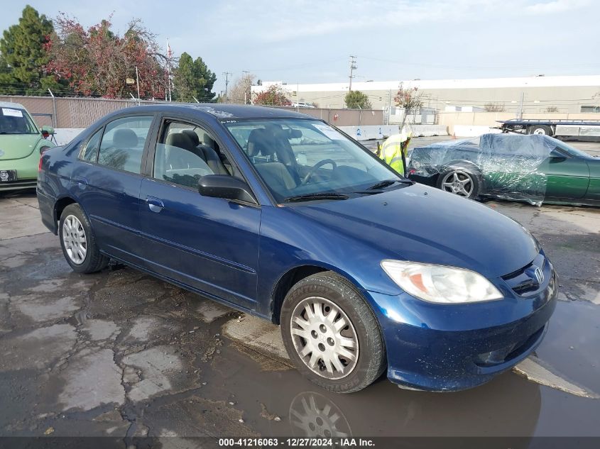 2004 Honda Civic Lx VIN: 2HGES16574H566751 Lot: 41216063