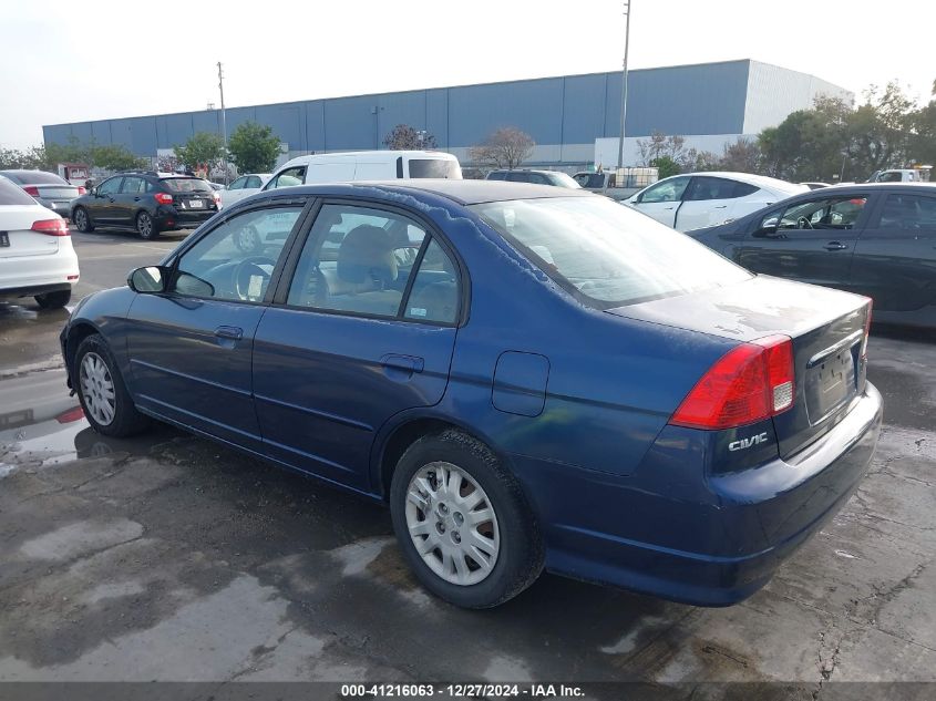 2004 Honda Civic Lx VIN: 2HGES16574H566751 Lot: 41216063