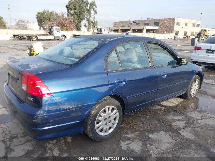 2004 Honda Civic Lx VIN: 2HGES16574H566751 Lot: 41216063