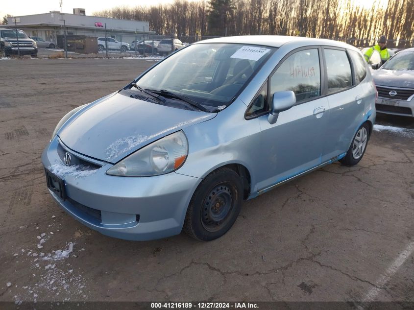 2007 Honda Fit VIN: JHMGD37437S053382 Lot: 41216189