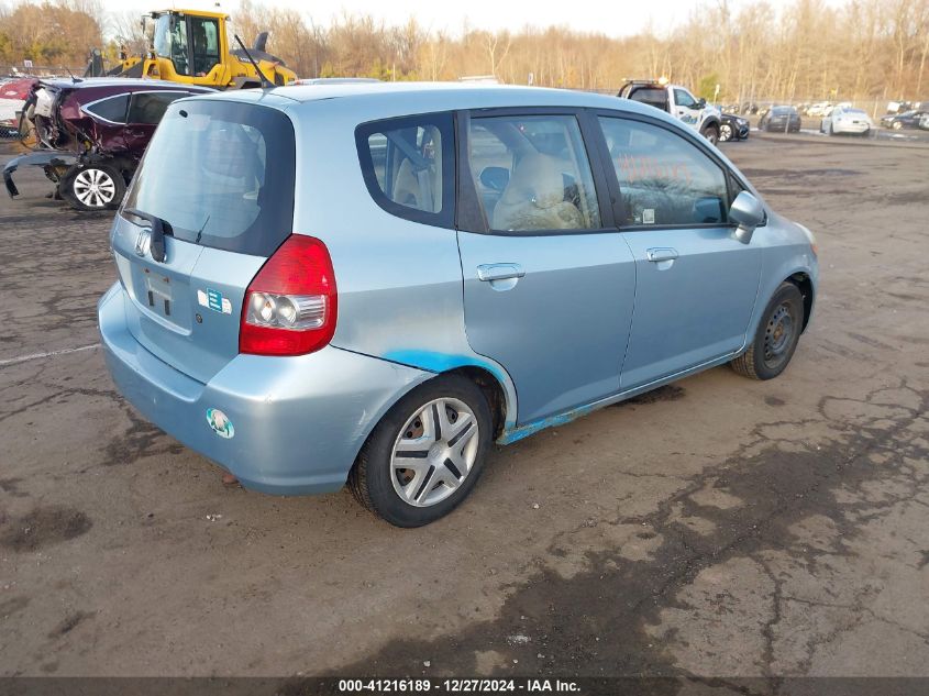 2007 Honda Fit VIN: JHMGD37437S053382 Lot: 41216189