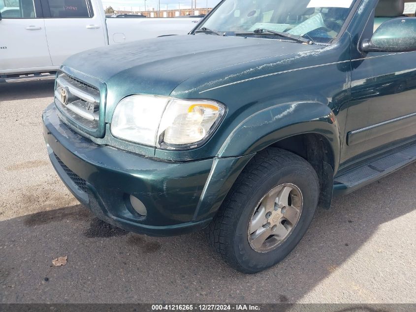 2002 Toyota Sequoia Limited VIN: 5TDBT48A62S075399 Lot: 41216265