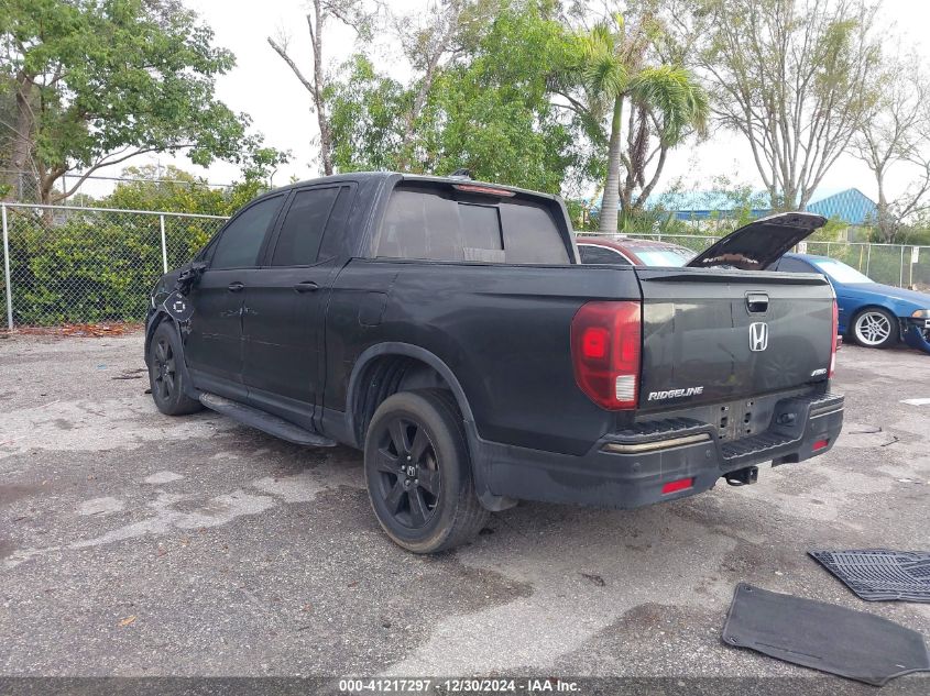 2017 Honda Ridgeline Black Edition VIN: 5FPYK3F89HB016925 Lot: 41217297