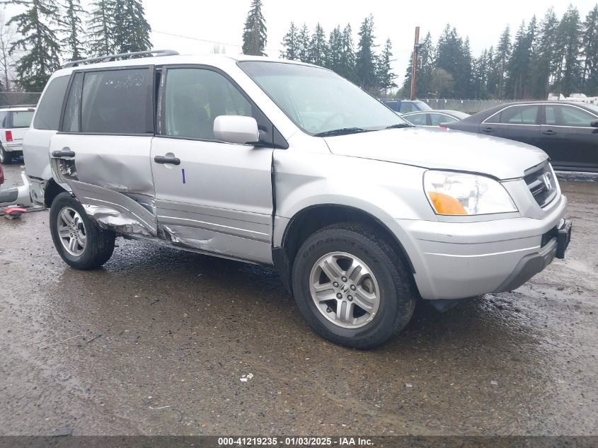 2005 Honda Pilot Ex-L VIN: 2HKYF18705H560698 Lot: 41219235