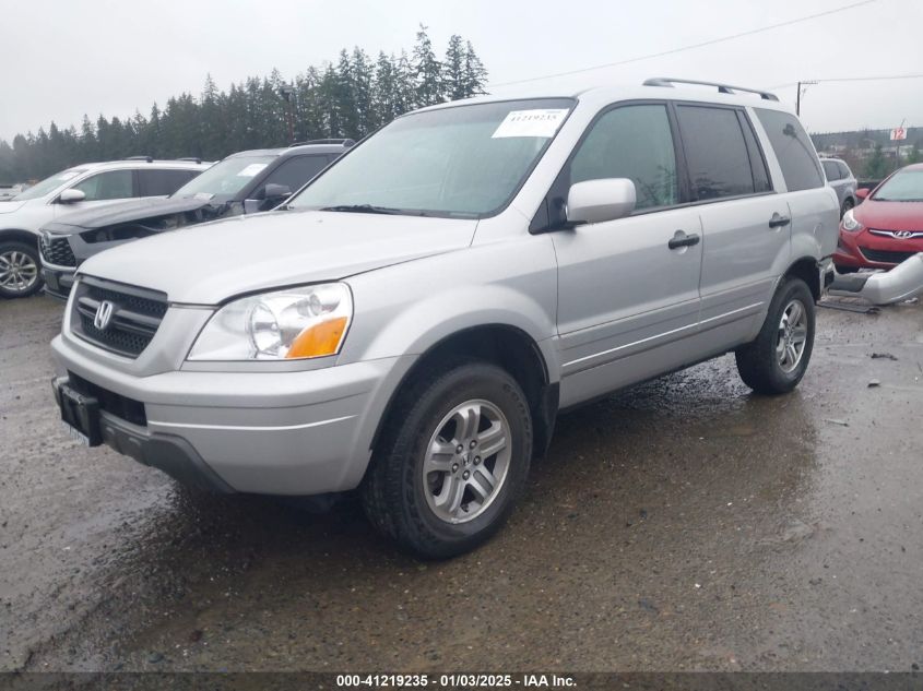 2005 Honda Pilot Ex-L VIN: 2HKYF18705H560698 Lot: 41219235