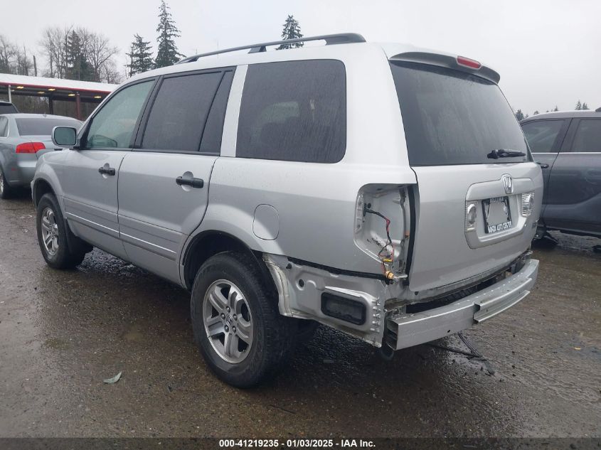 2005 Honda Pilot Ex-L VIN: 2HKYF18705H560698 Lot: 41219235