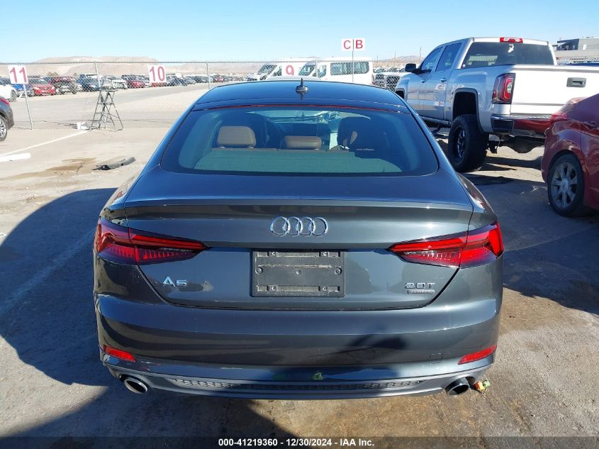 2018 Audi A5 2.0T Premium VIN: WAUDNCF52JA044291 Lot: 41219360