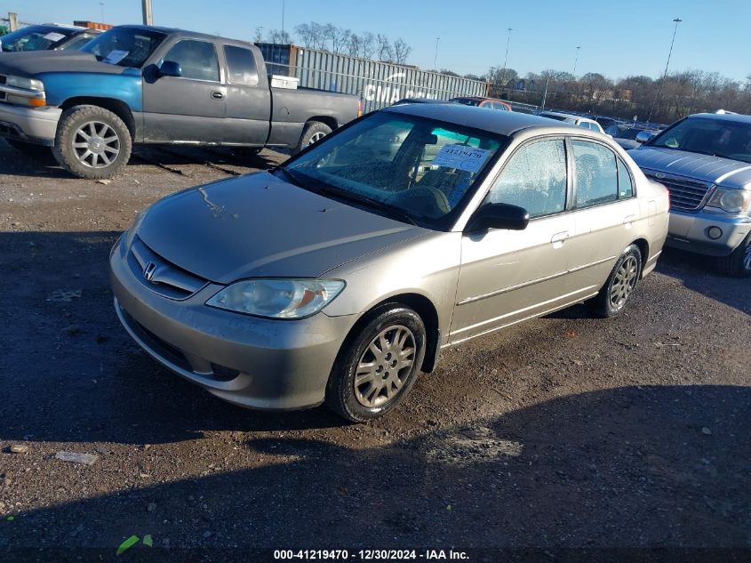 2004 Honda Civic Lx VIN: 2HGES16624H569999 Lot: 41219470